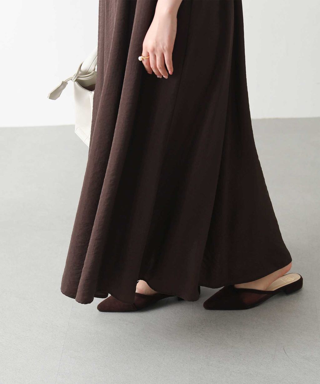 骨格ストレート ブラウンワンピース詳細1