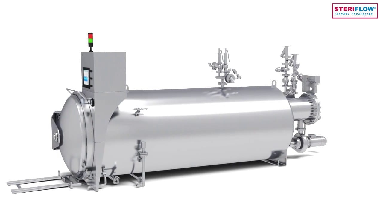 AUTOCLAVE INDUSTRIEL DE STÉRILISATION ALIMENTAIRE