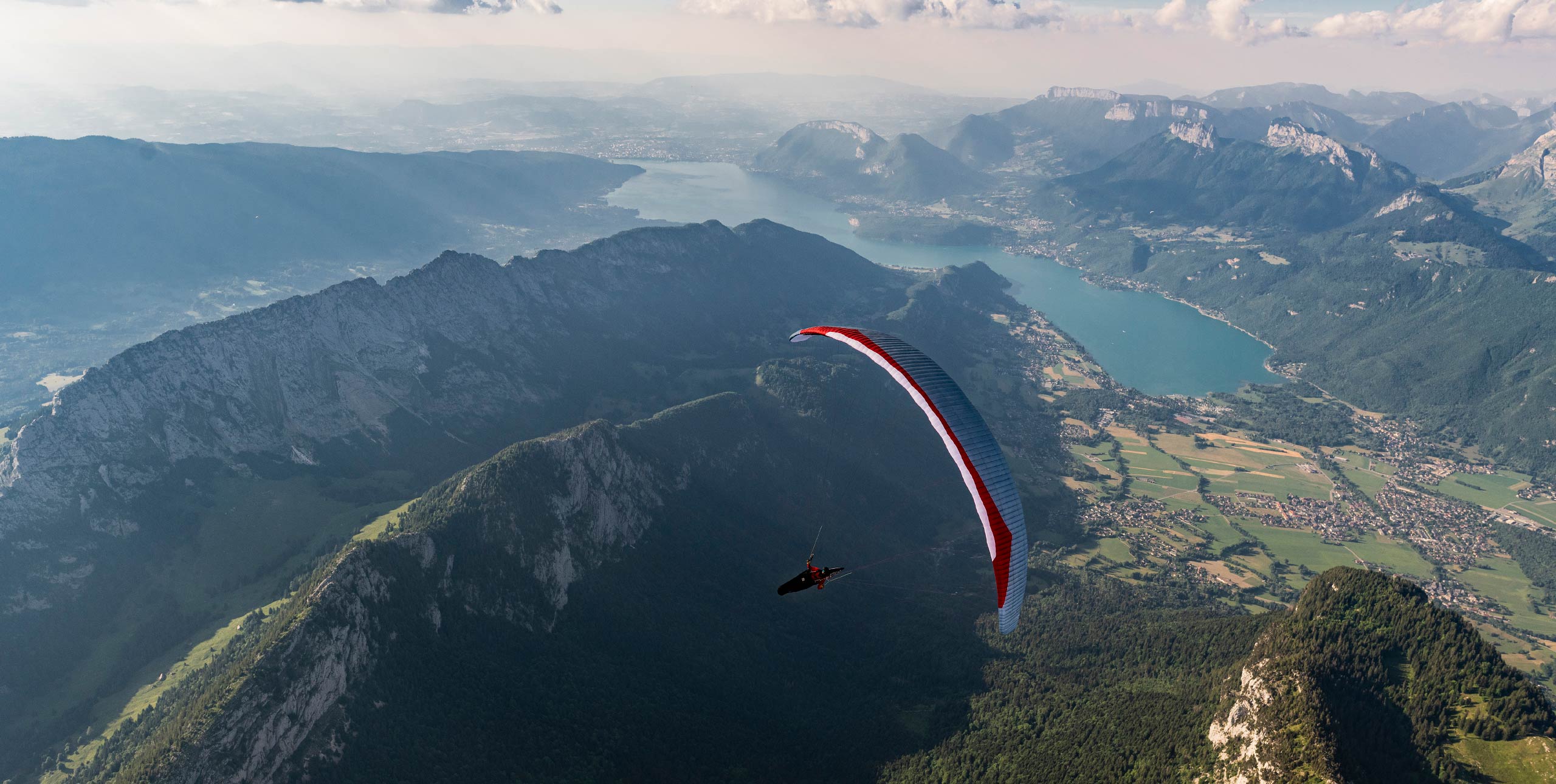 Paragliding over the High Atlas Mountains Morocco