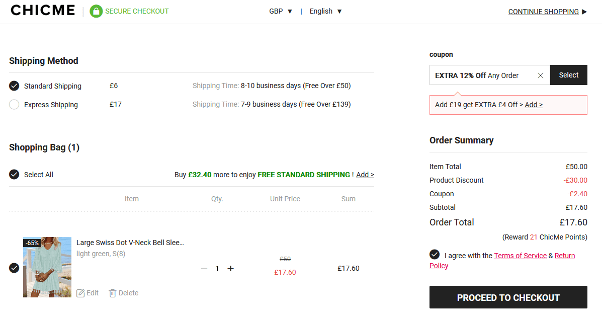 ChicMe coupon code tested July 2026 – Coupons Scout