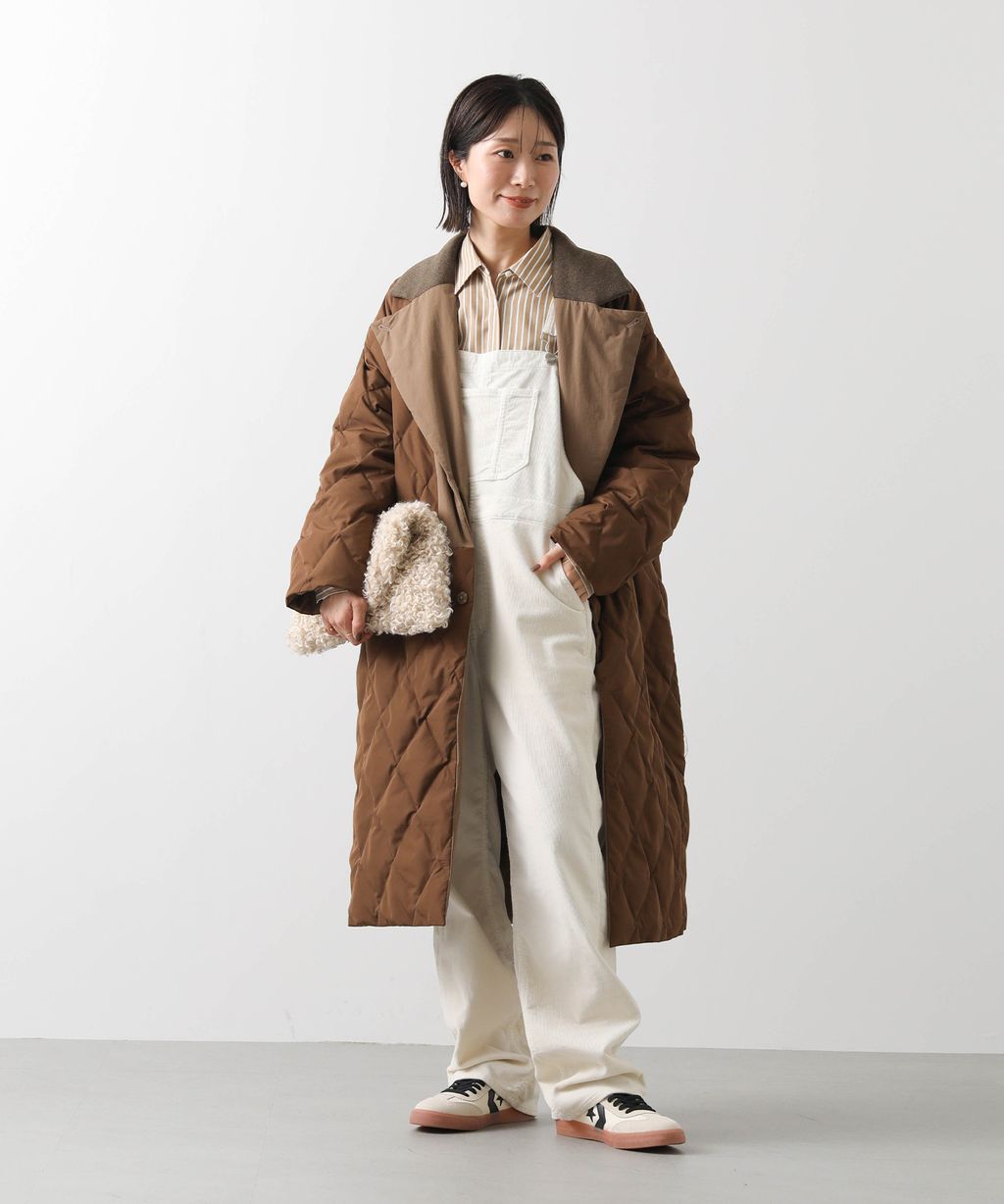 キルティングコート着用イメージ