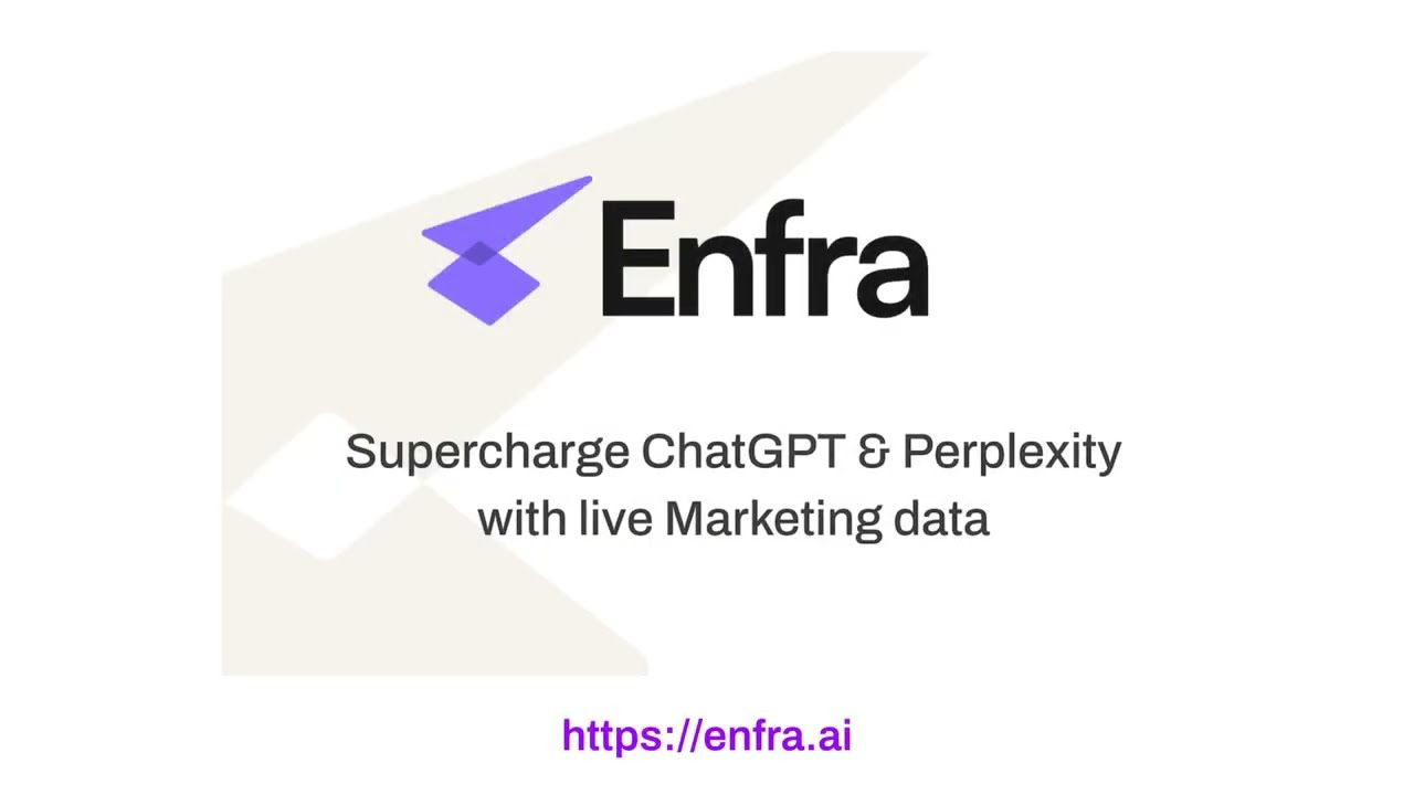 Enfra interface showing SERP data inside ChatGPT