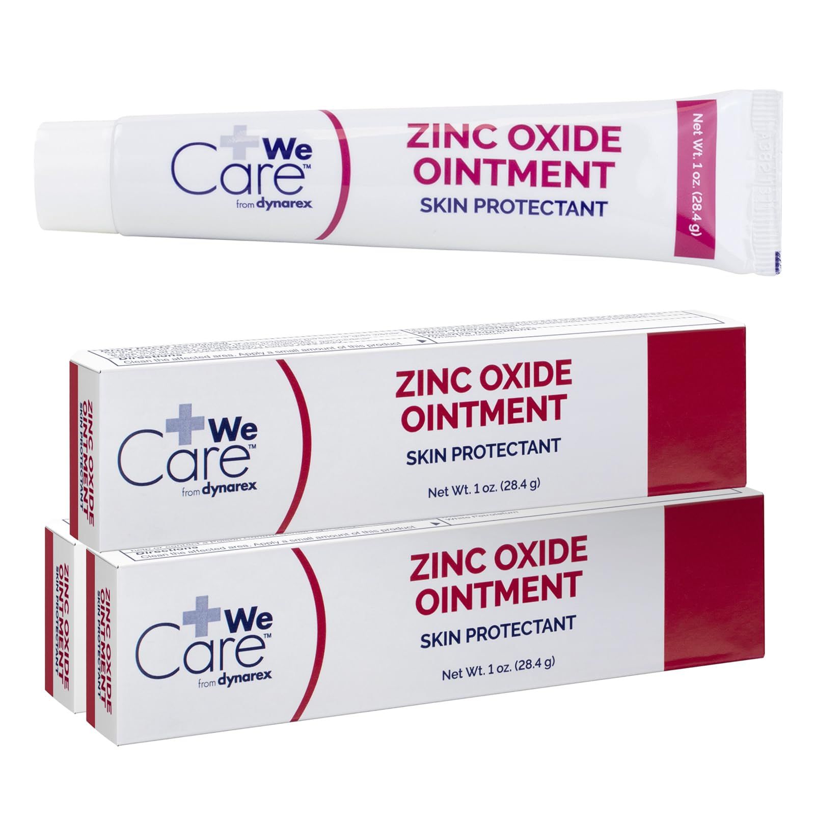 Dynarex zinc oxide protective skin barrier ointment tubes