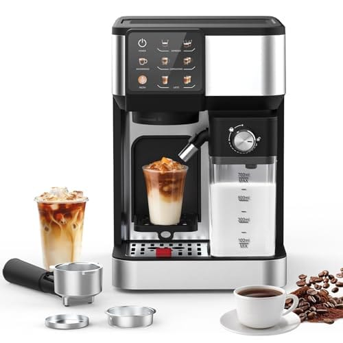 Rebonique One-Touch Espresso Machine with automatic milk frother