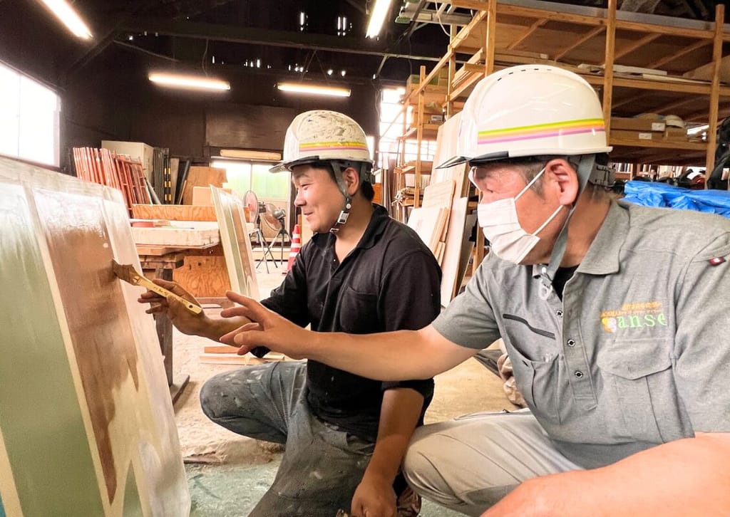 職人たちの集合写真