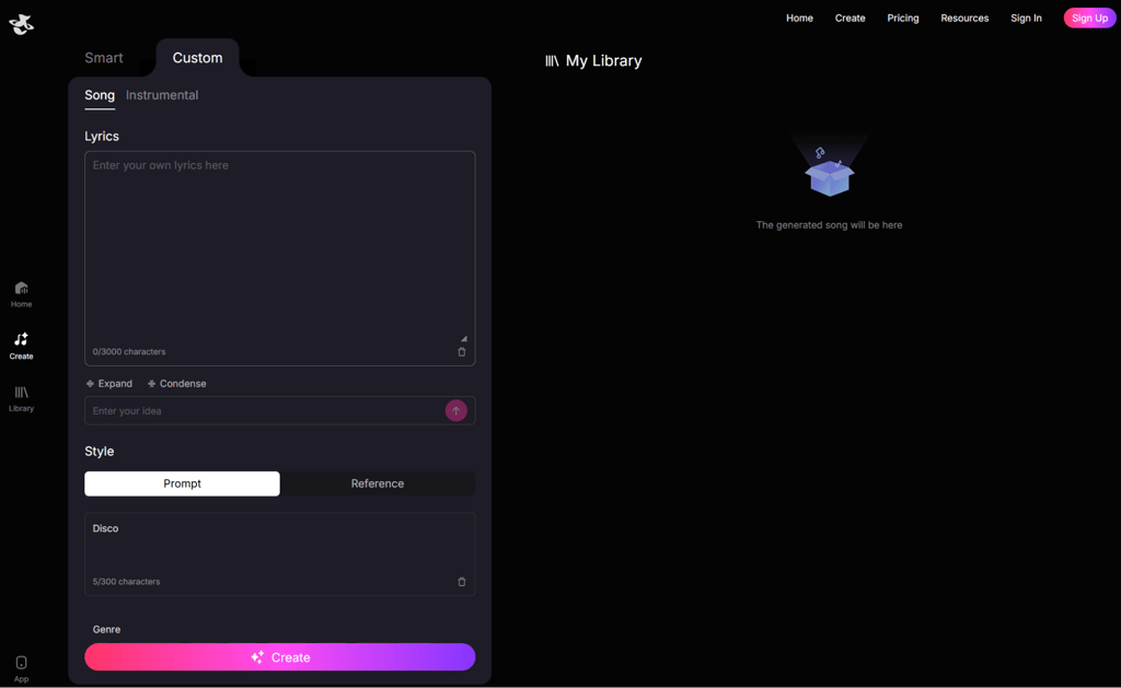 MusicGPT Discover Tab