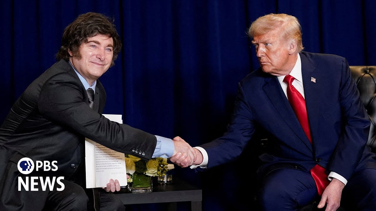 President Trump meeting with Argentina's President Milei discussing bailout package