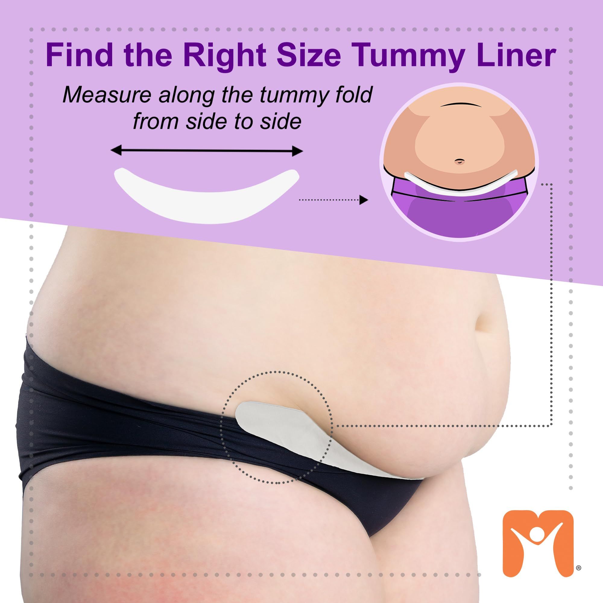 More of Me to Love bamboo cotton tummy liner 3-pack in white, beige, black