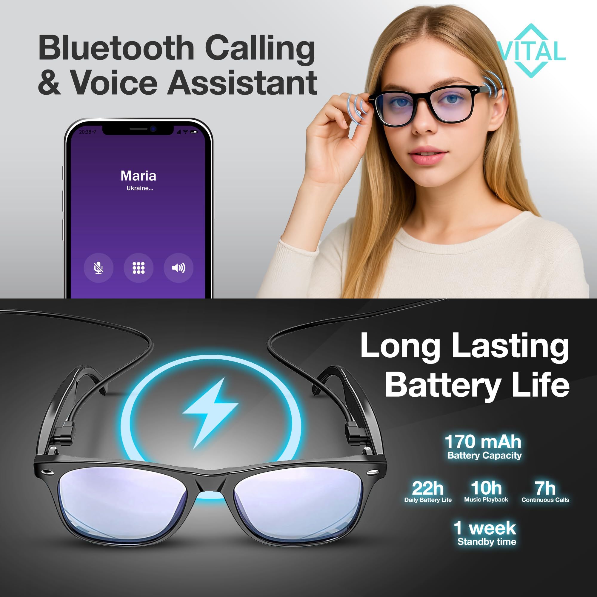 AI smart glasses with real-time translation feature