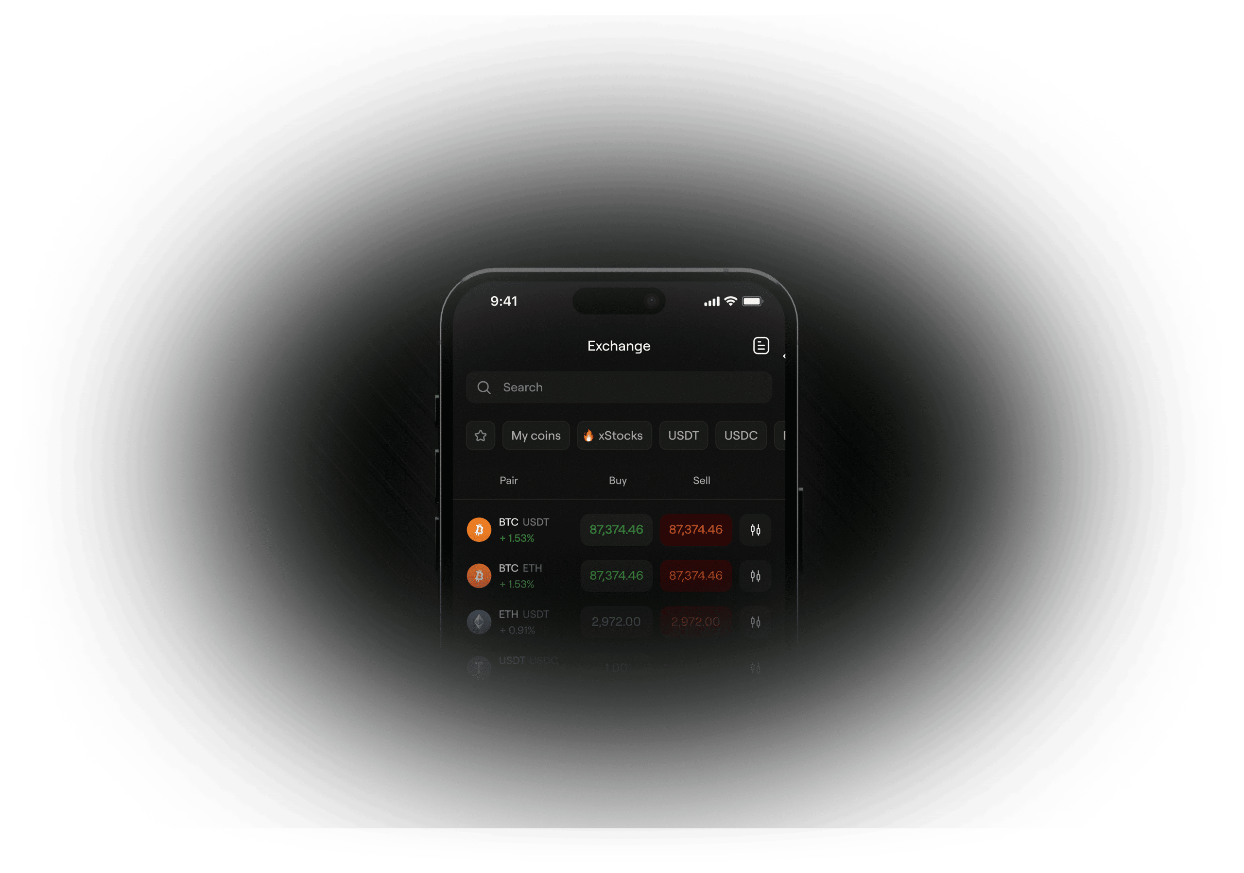 EMCD crypto exchange interface