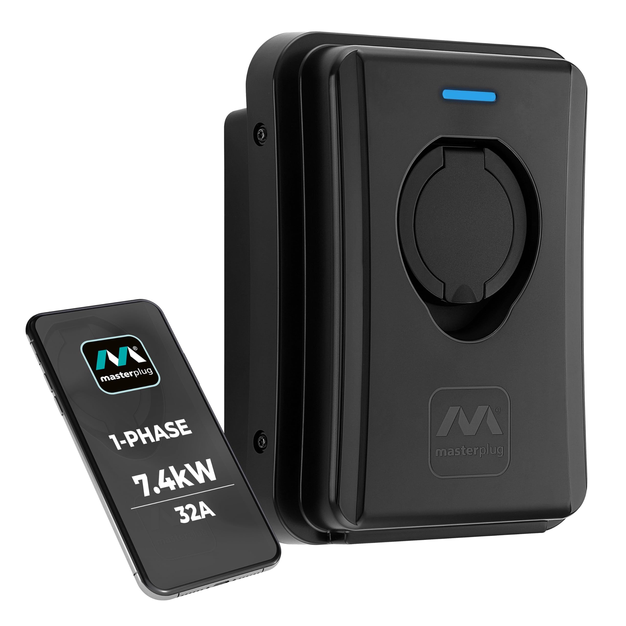 Masterplug Smart EV Charger EVCM3SS7B-MP front view