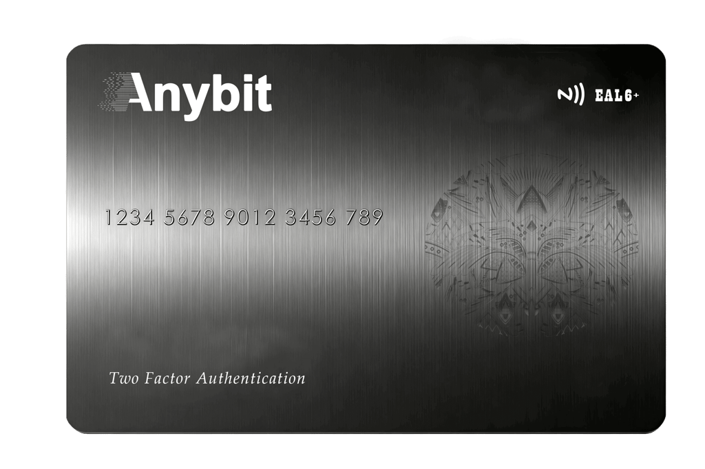 Anybit hardware wallet signature card and cold ring unboxing