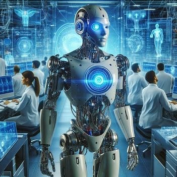 Futuristic robot representing the future of artificial intelligence and advanced AI technology