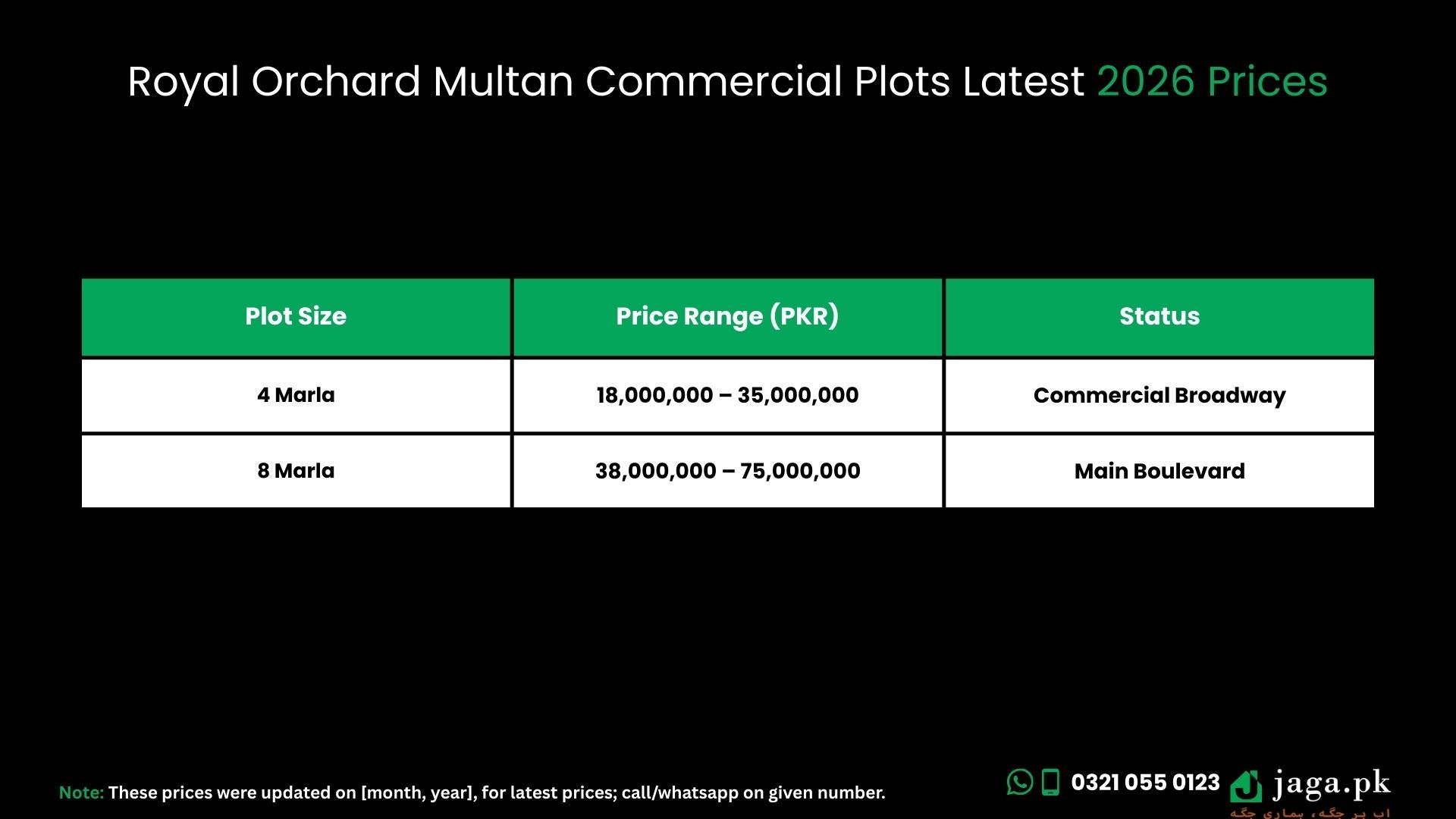 8 Marla Commercial Plot
