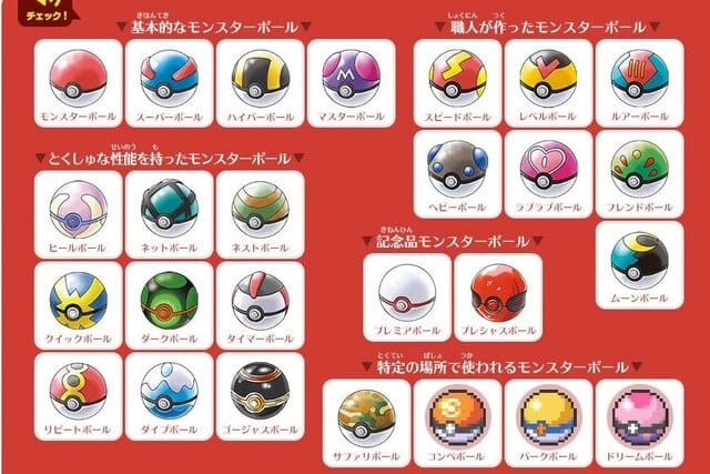 ポケモンボールの種類 - Genspark