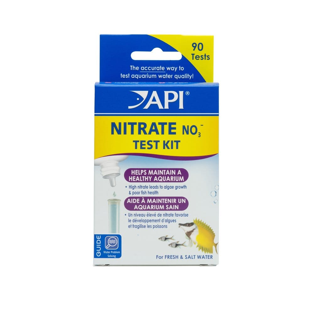 API nitrate test kit for aquarium water testing weekly biweekly schedule