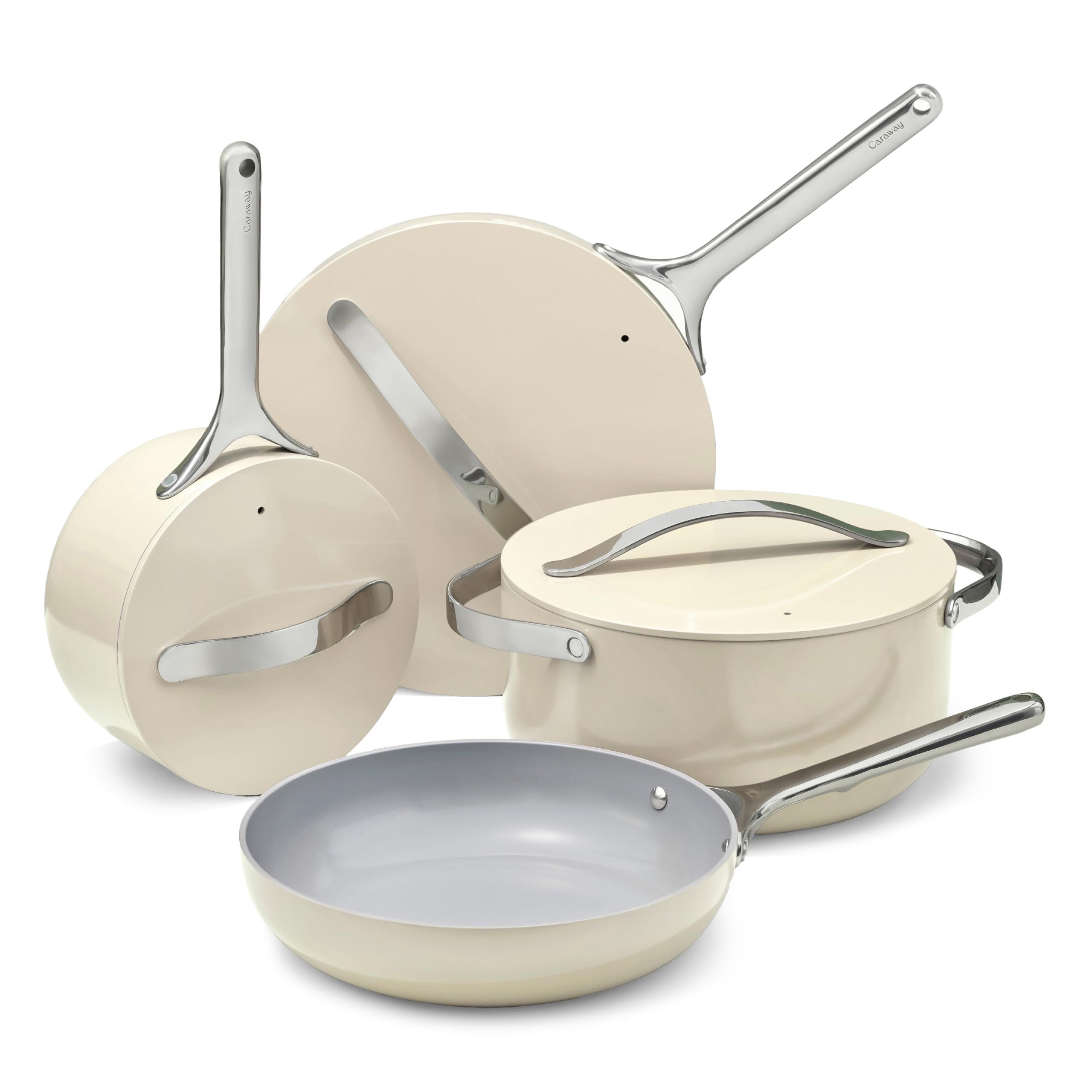 Caraway Ceramic Nonstick Pan Set