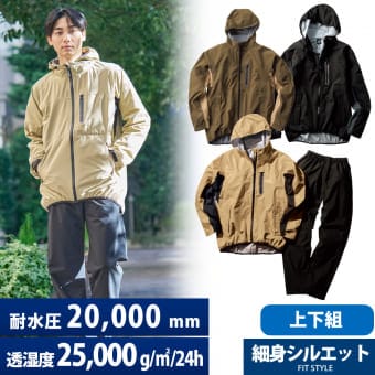 ワークマン イナレム ストレッチレインスーツの外観