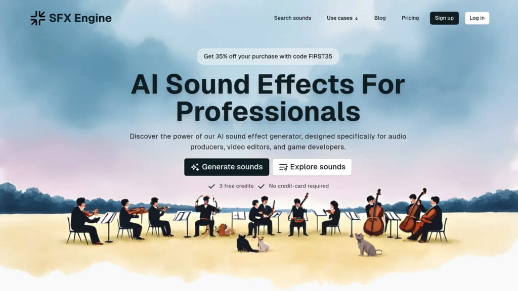 SFX Engine AI-powered sound effects generator