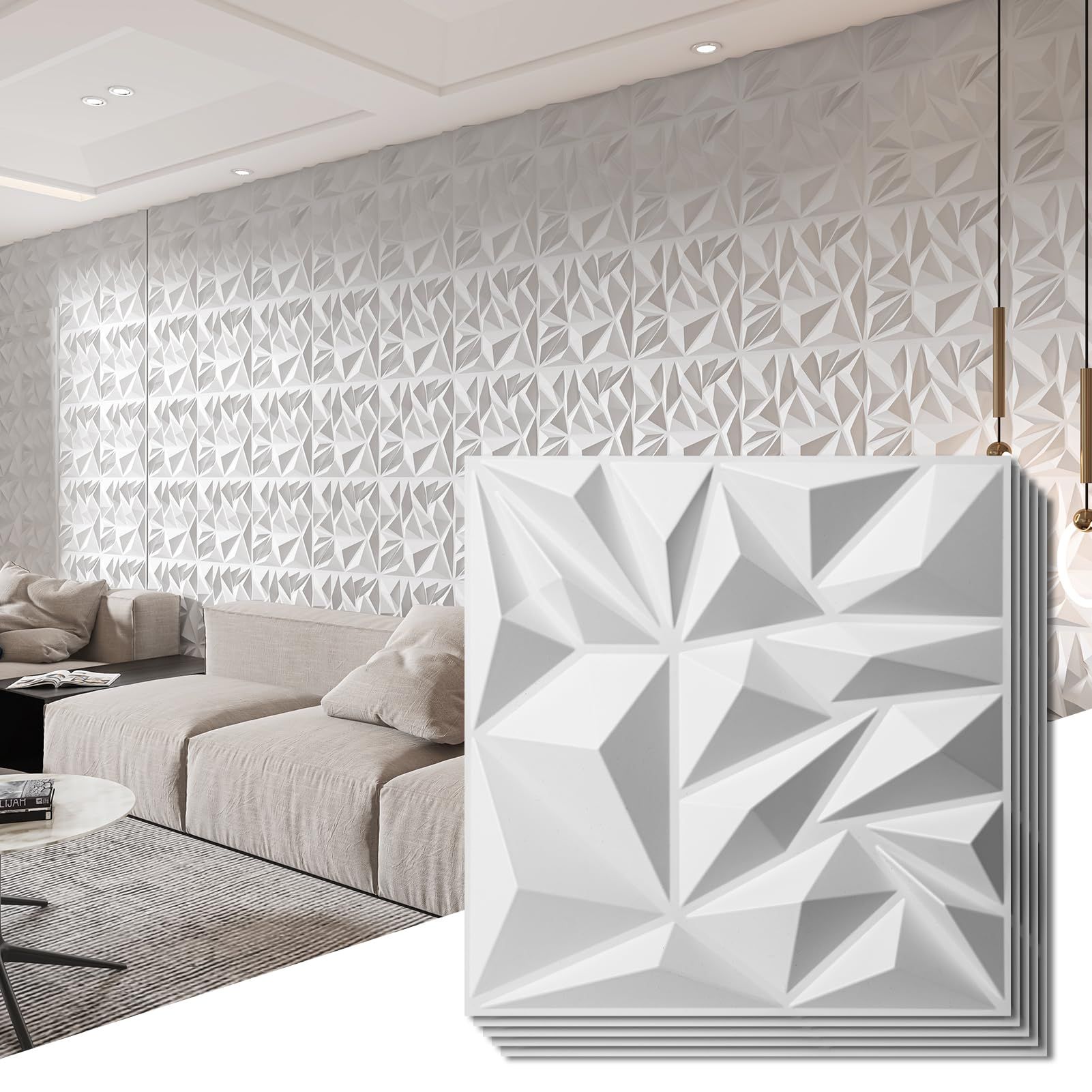 3D geometric wall tile