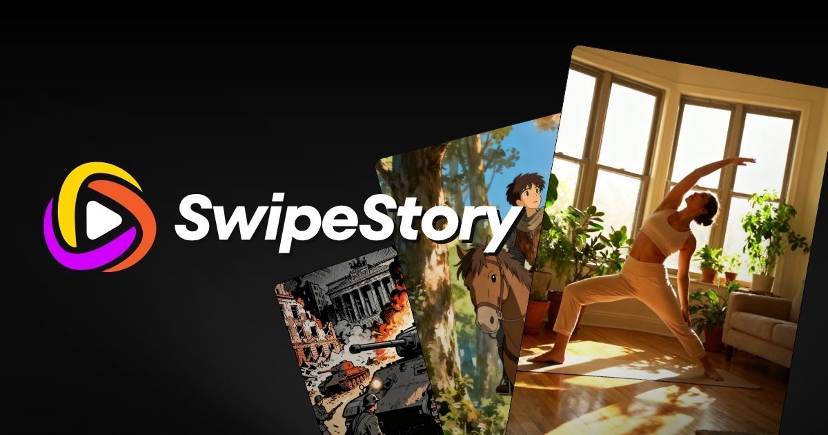 SwipeStory AI video generator interface