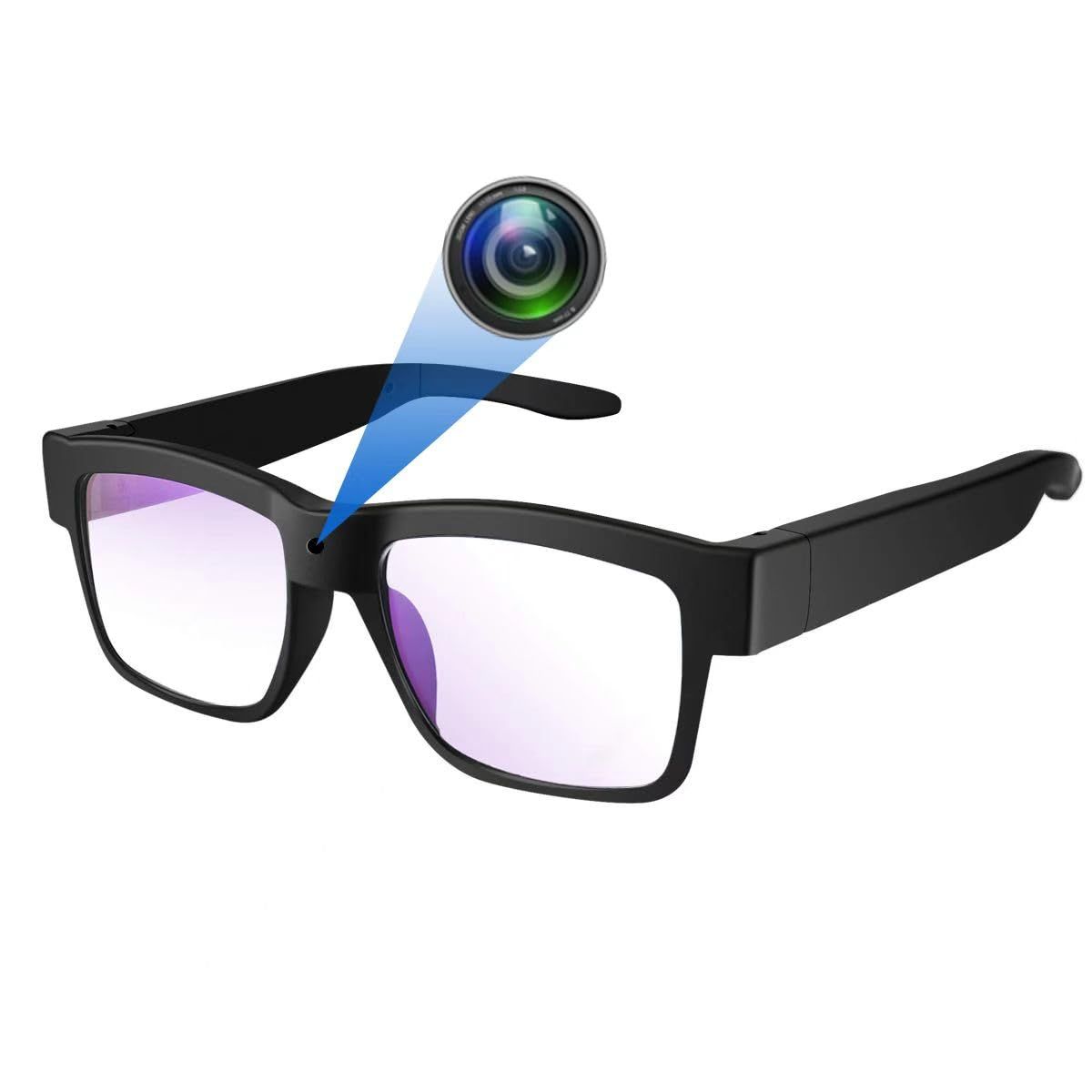 Smart glasses with camera for photo and video recording