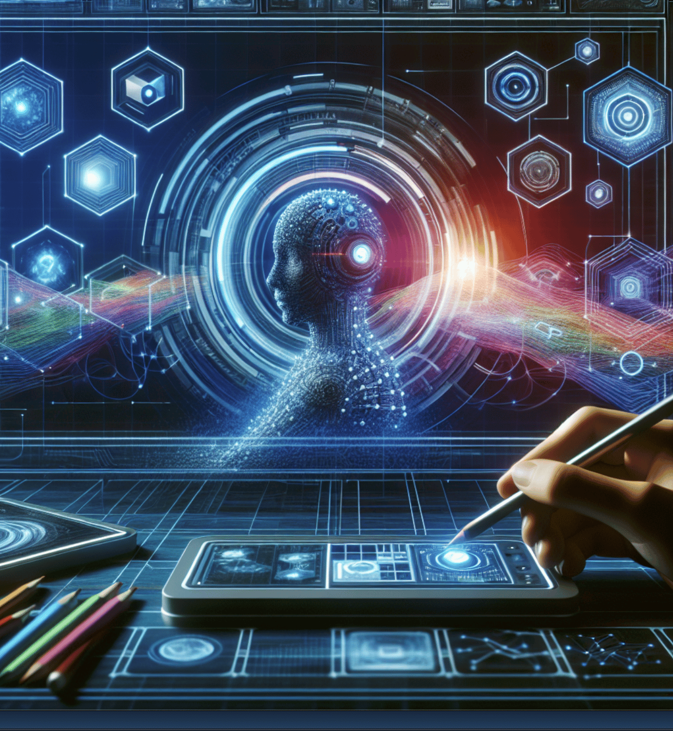 AI Video Generation Technology Digital Visualization