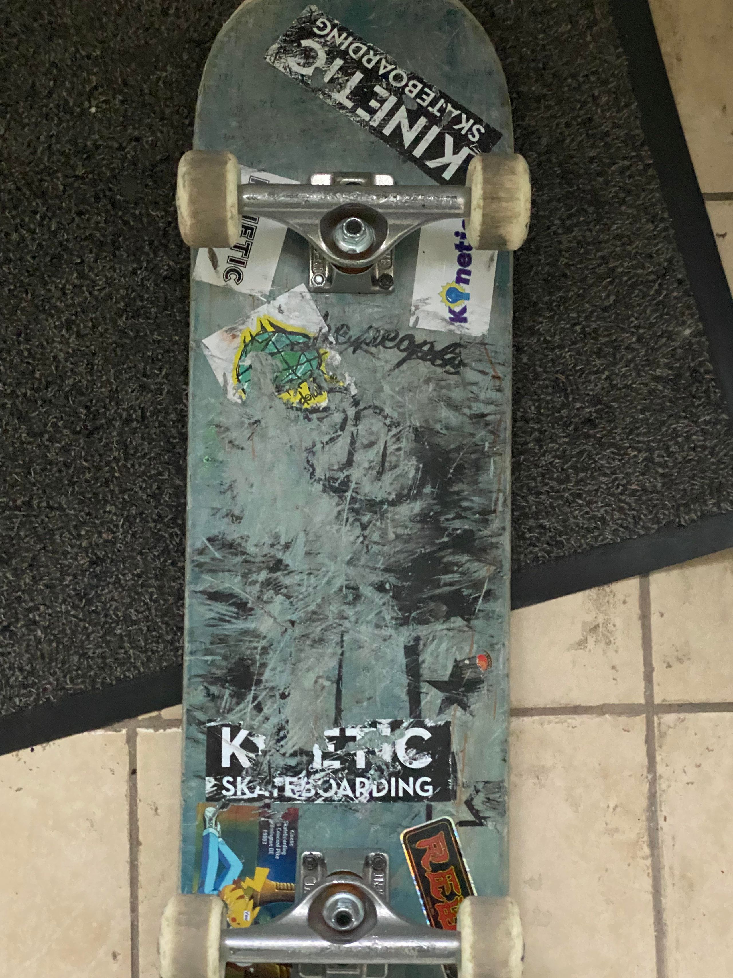 Skateboard graphics UV fade damage comparison before after