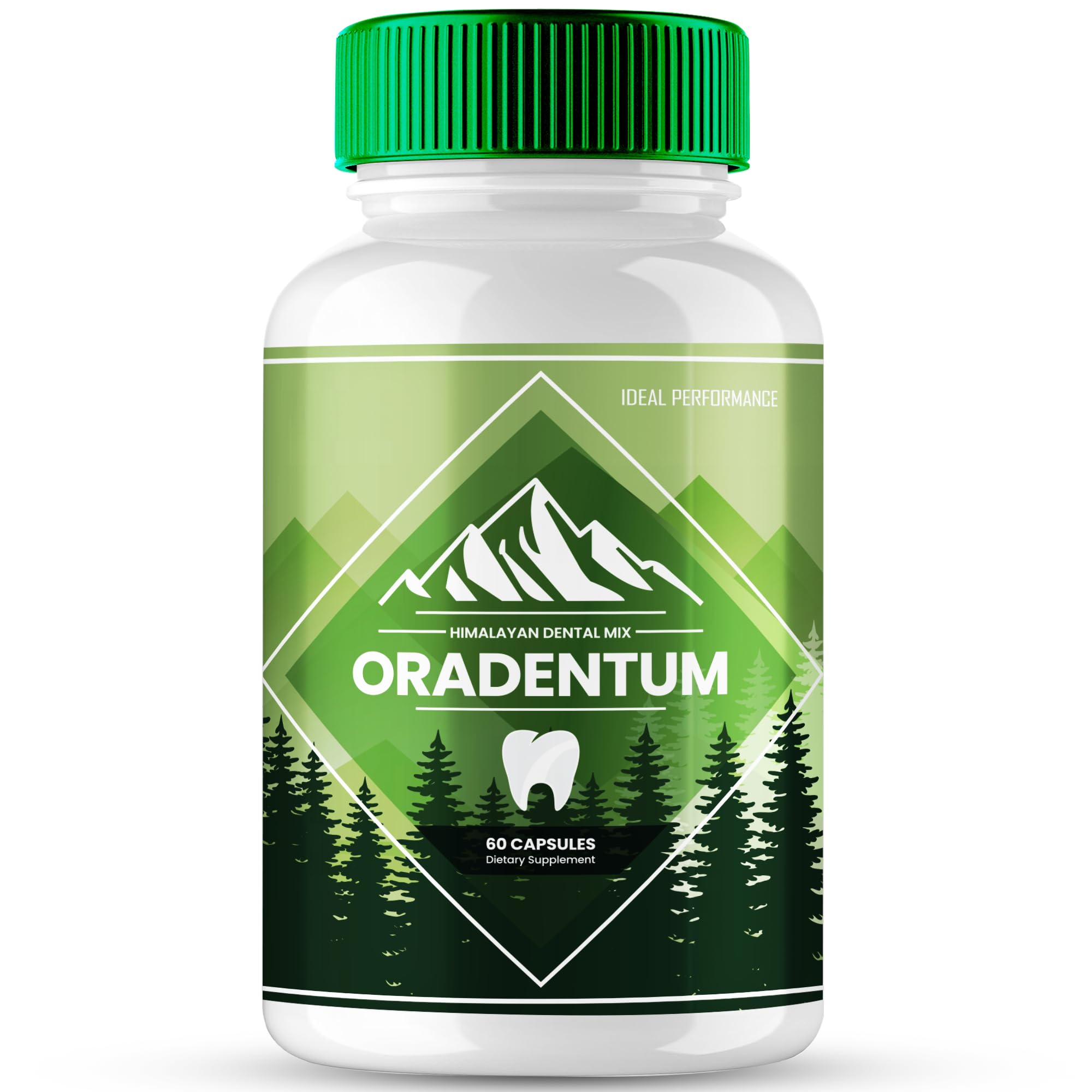 Oradentum capsules showing natural ingredient formulation