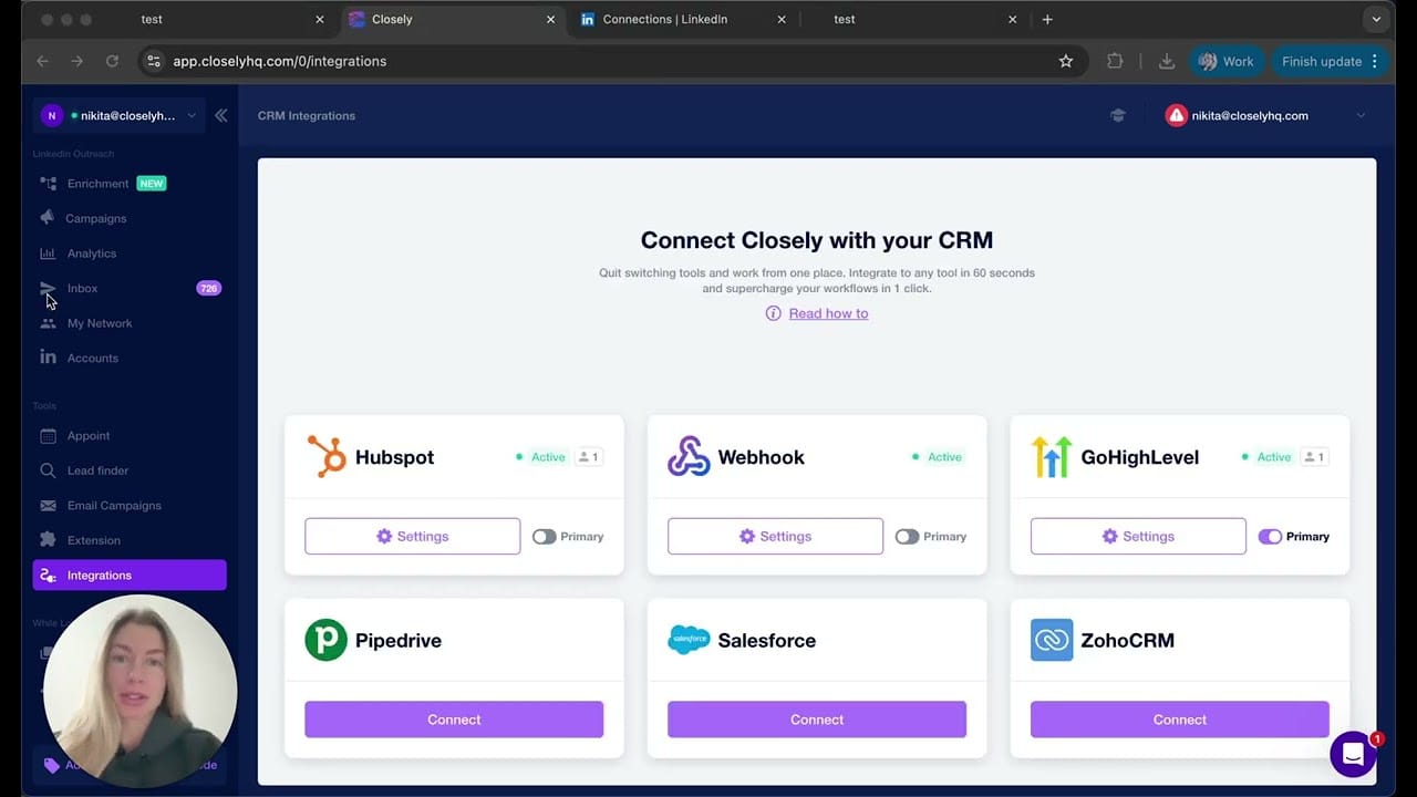 Closely GoHighLevel Integration Demo