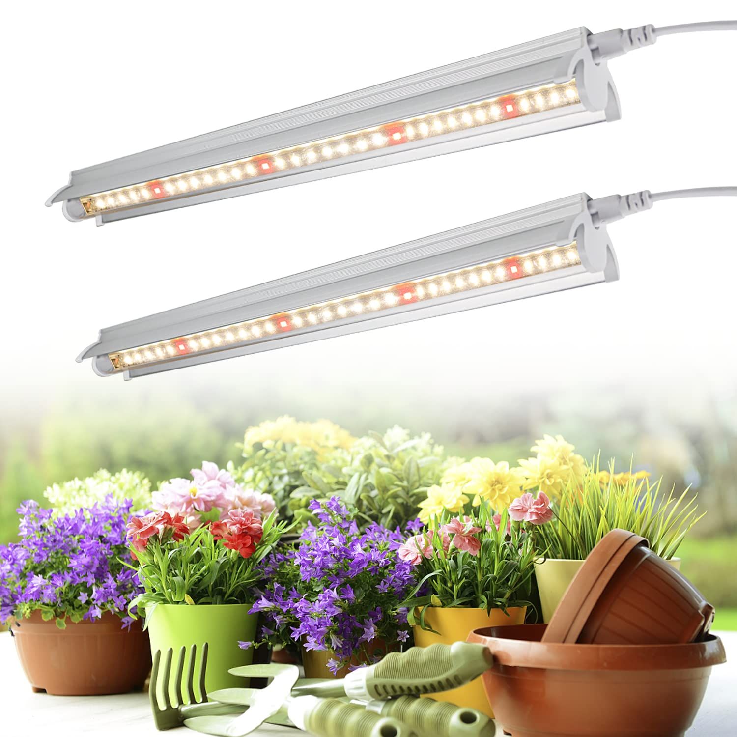 LED grow light system with full spectrum capability for indoor plants