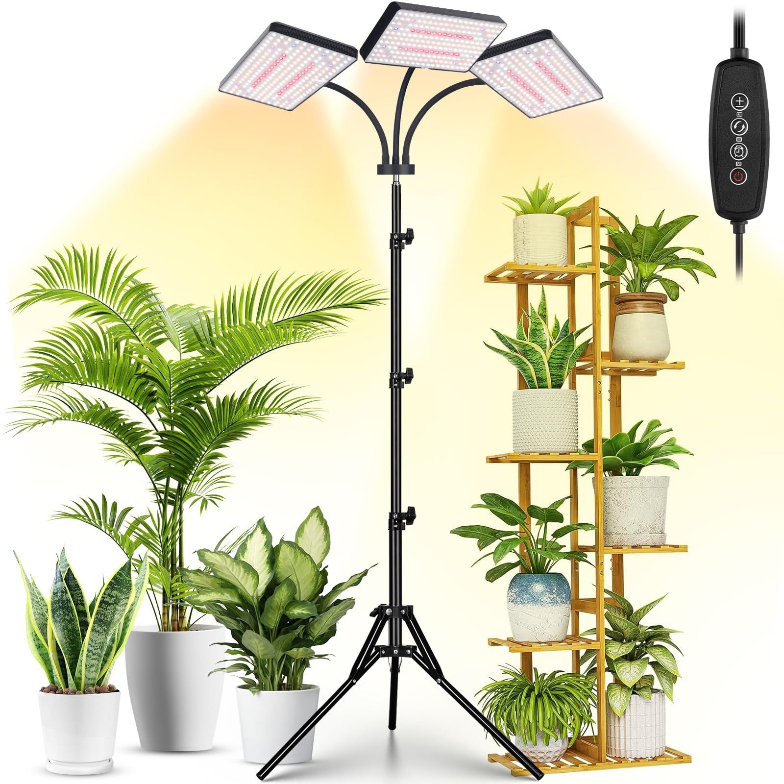 LBW Standing Grow Light 642 LED full spectrum 63 inch tripod floor lamp