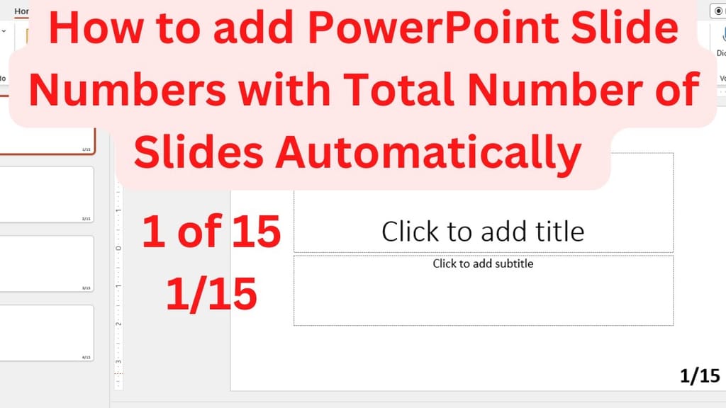 Powerpoint Slide Numbering - Genspark