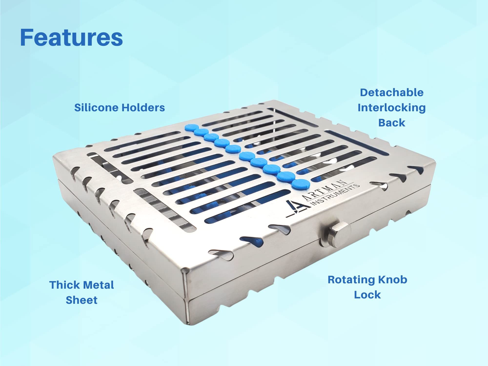 CASSETTES DE STÉRILISATION AVEC CODE COULEUR