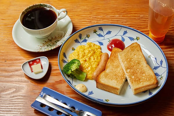 武甲庵のモーニングセット