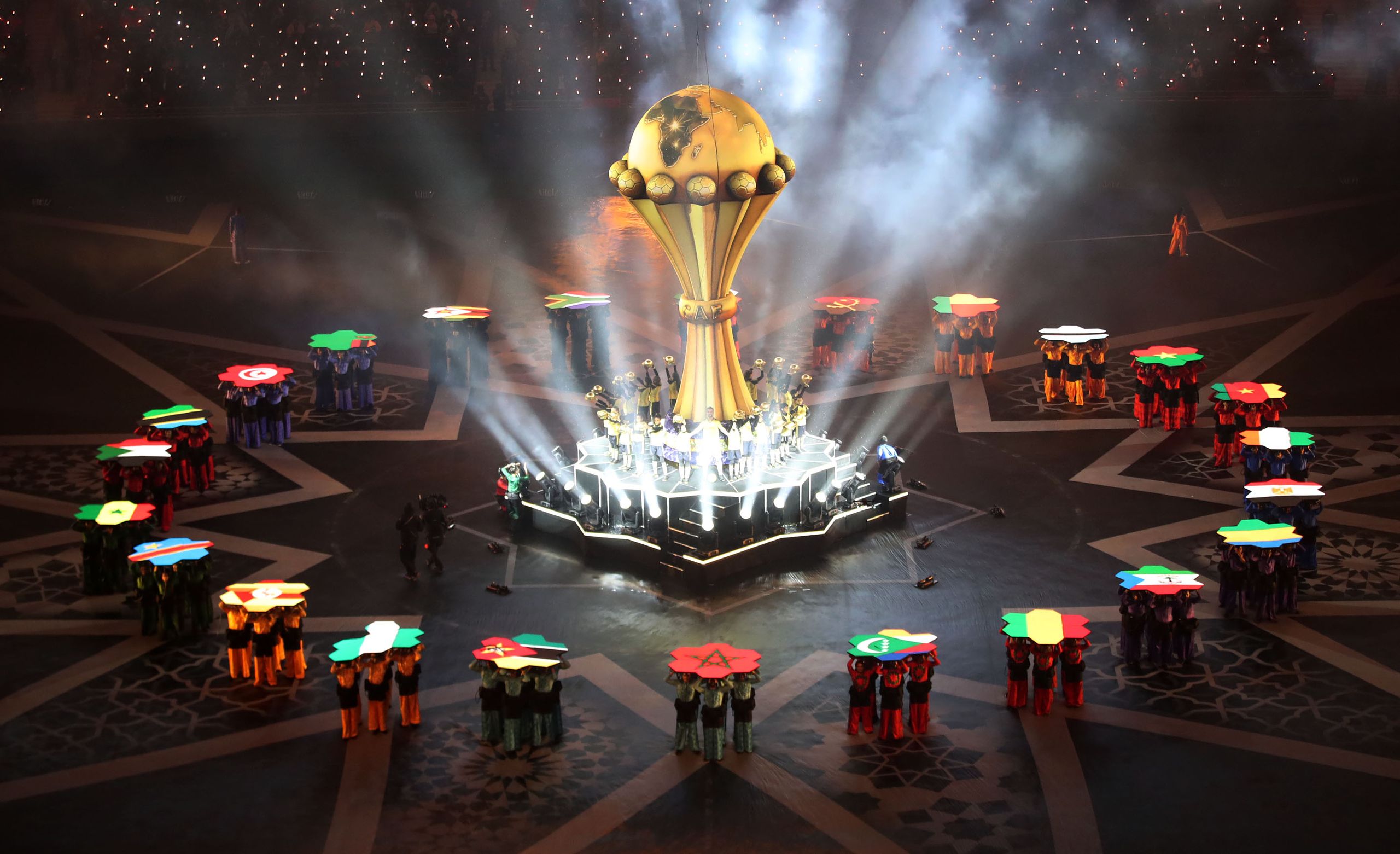 احتفالات كأس أفريقيا بالمغرب