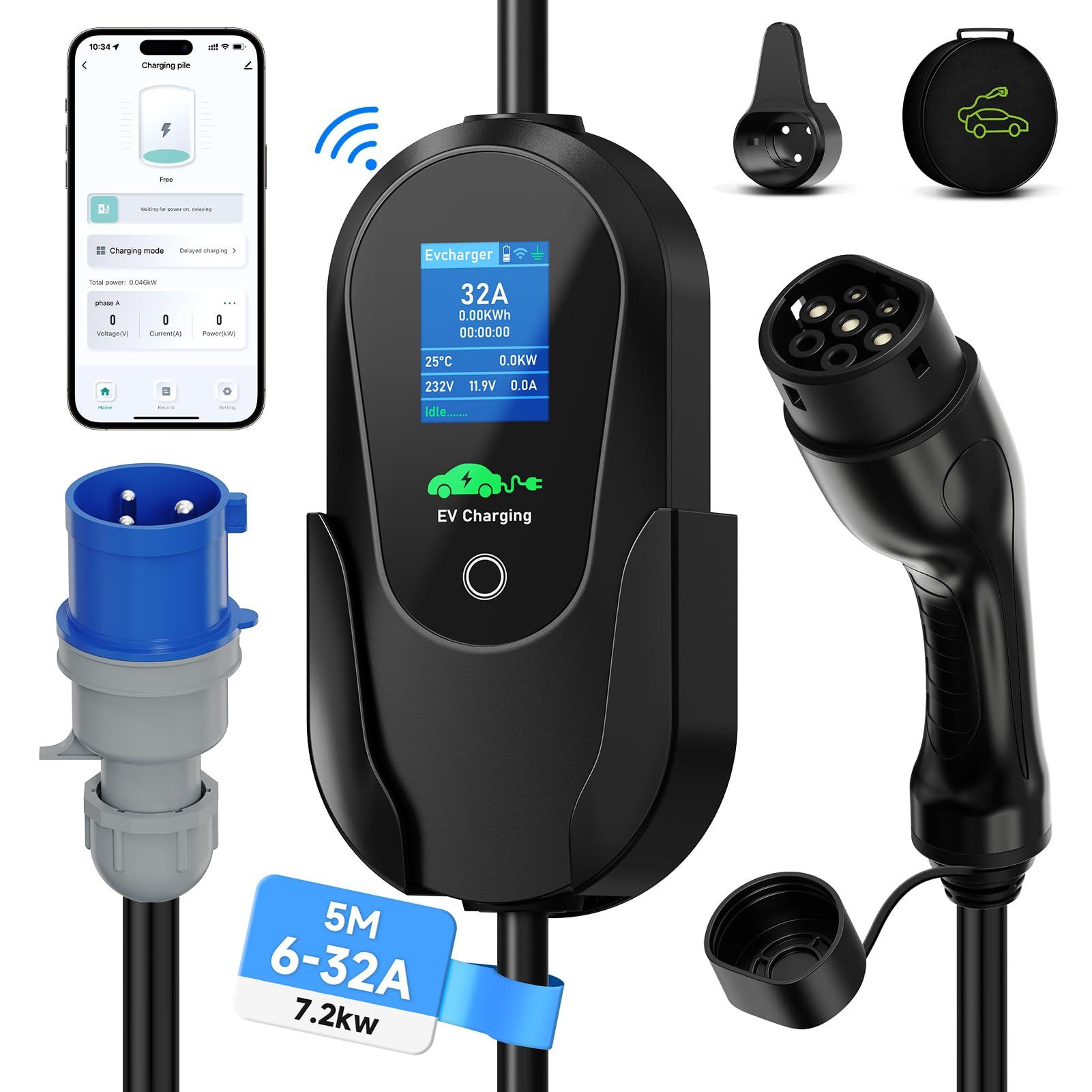 AFYEEV 7.2kW EV charger build quality and connectors