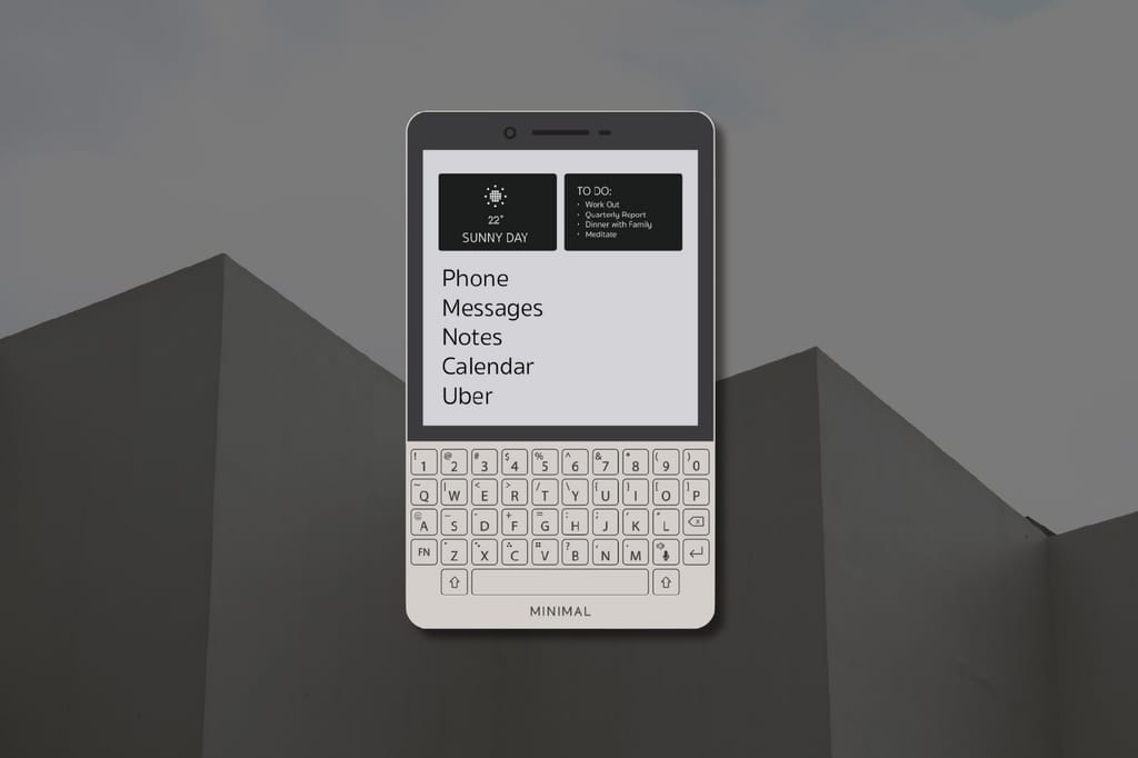 【美品】Minimal Phone ミニマルデザイン 携帯電話 デジタル・ミニマリズムなスマートフォン「Minimal Phone」発表