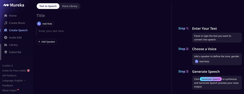 Mureka AI Voice Library Selection