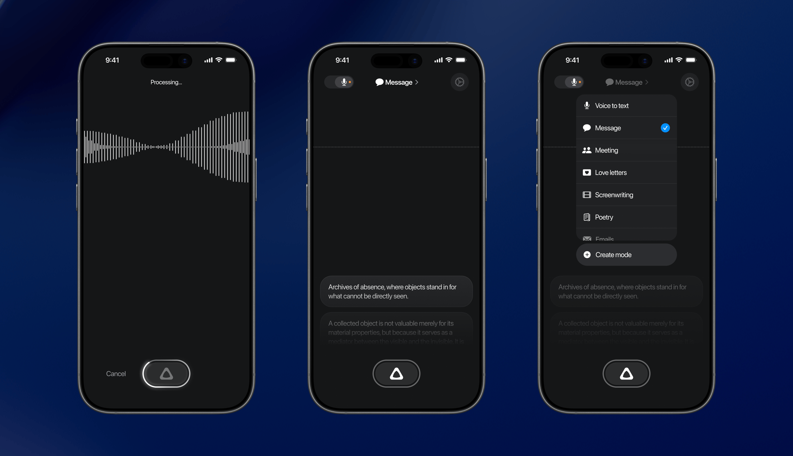 SuperWhisper funcionando en múltiples aplicaciones de macOS simultáneamente