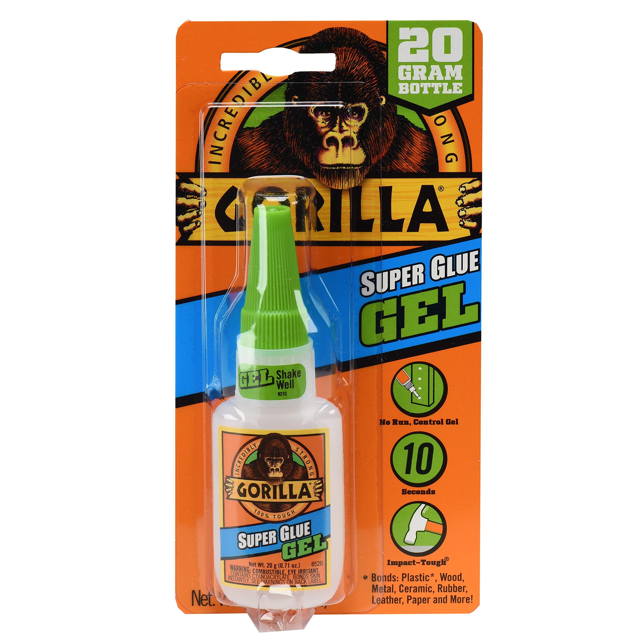 Gorilla Super Glue Gel 20 gram clear