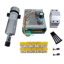 800W air cooled CNC spindle motor kit with 52mm clamp and ER11 collet set