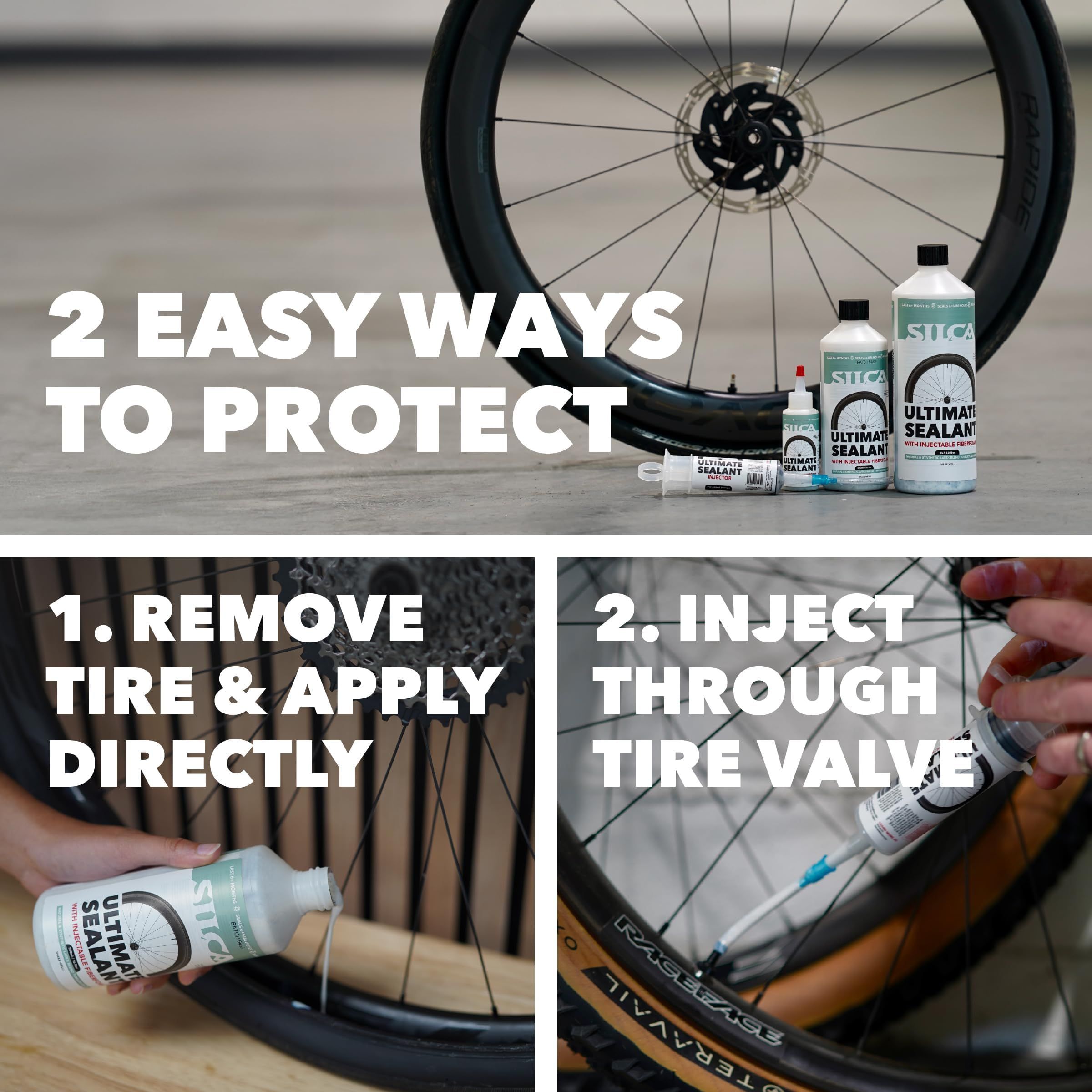 チューブレスタイヤとシーラント