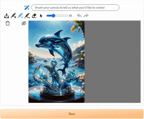 MagicQuill three brush types demonstration