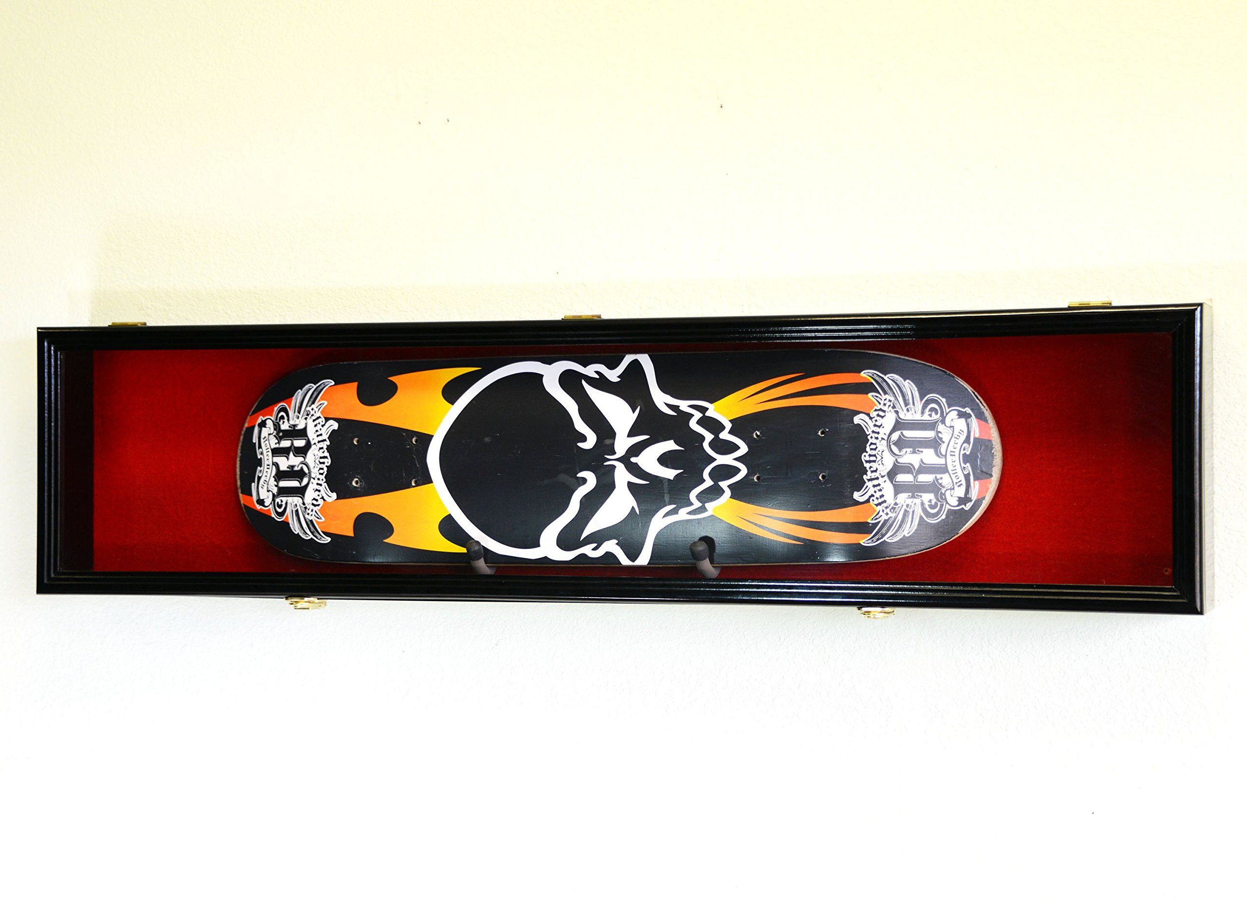 Custom skateboard shadow box frame with UV acrylic front