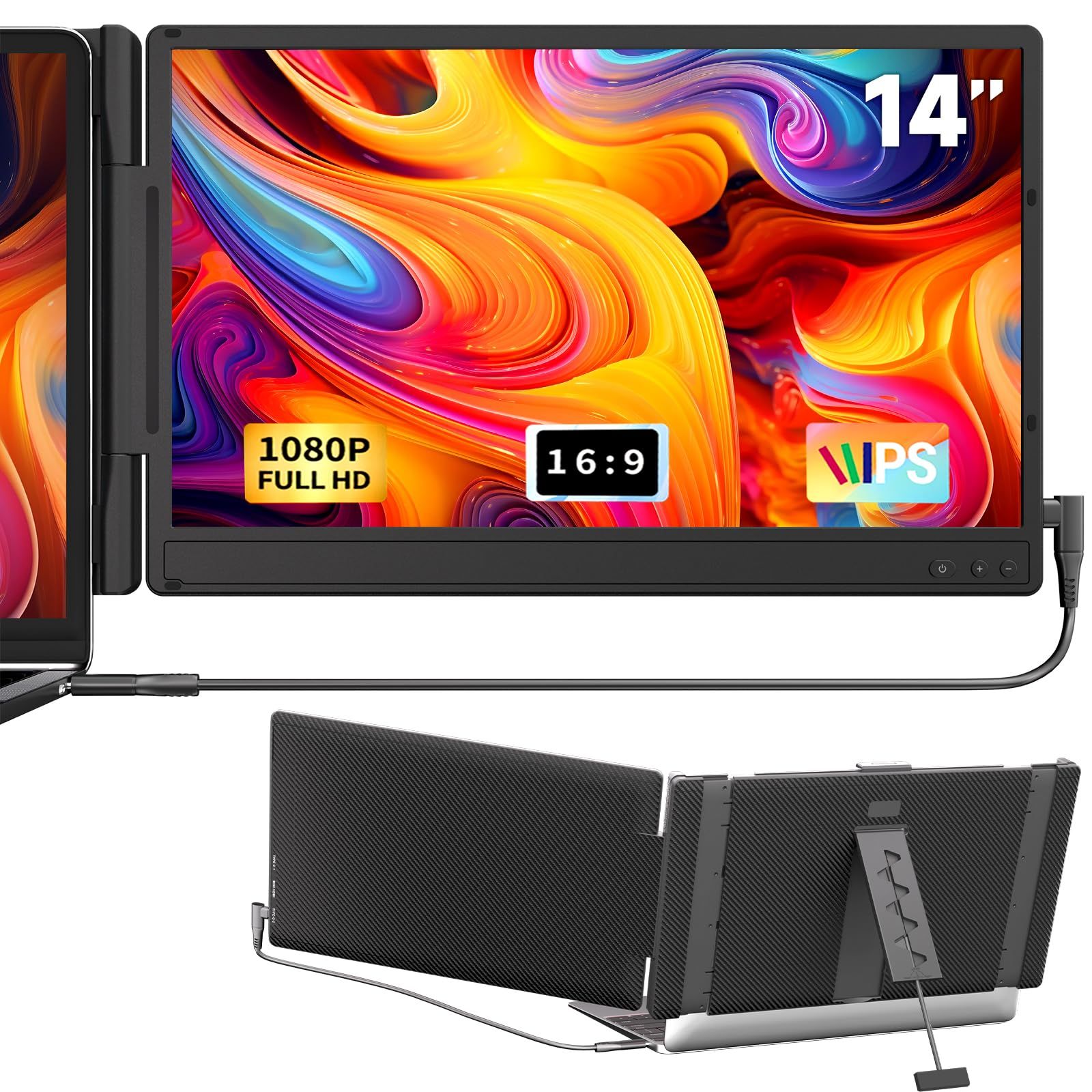 KOJOM 14 inch Laptop Screen Extender setup