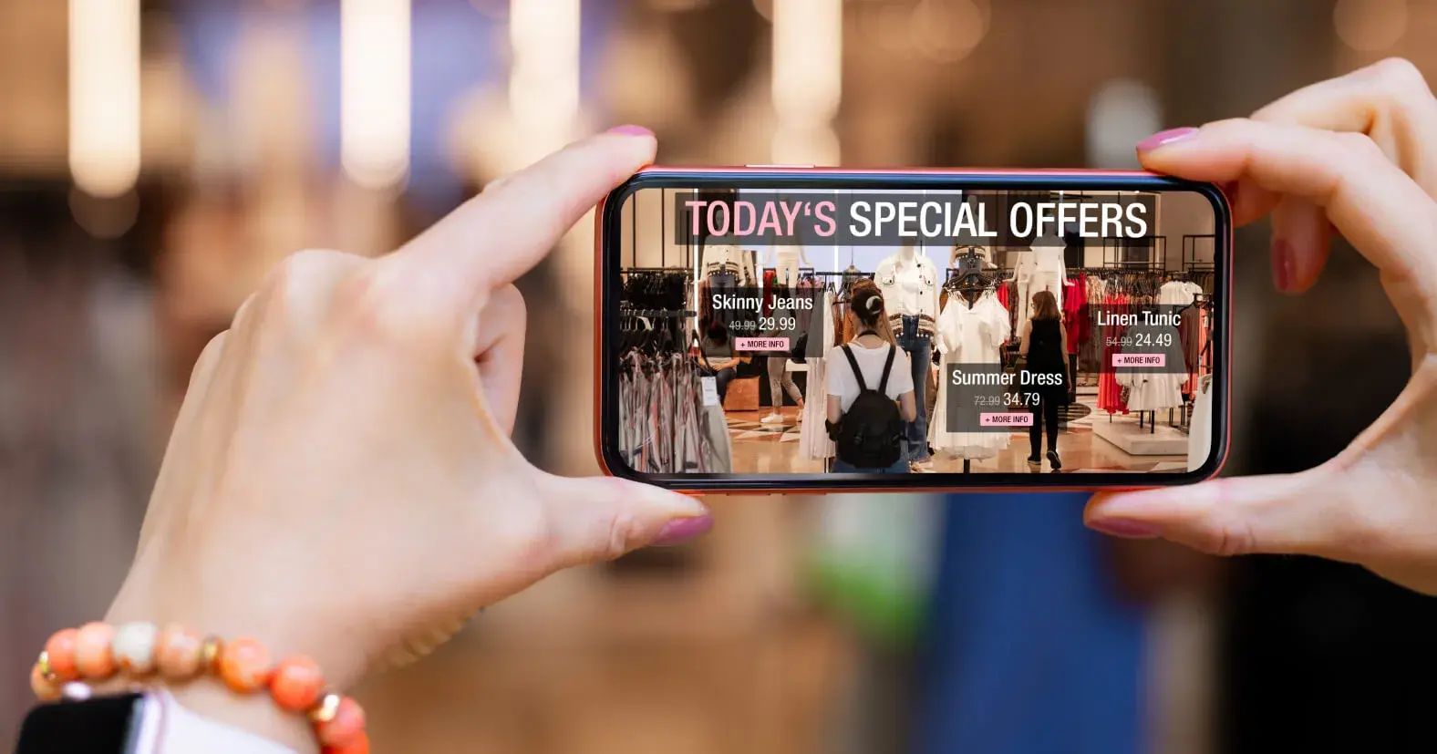 Retail shopping experience with AR